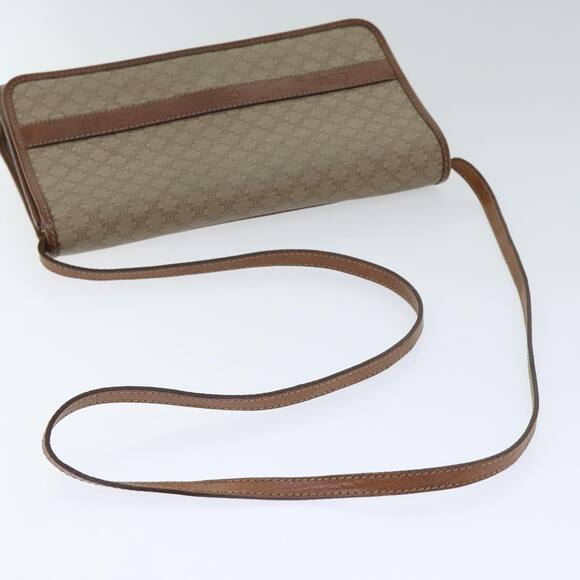 CELINE Macadam Canvas Shoulder Bag Beige - Picture 7 of 12